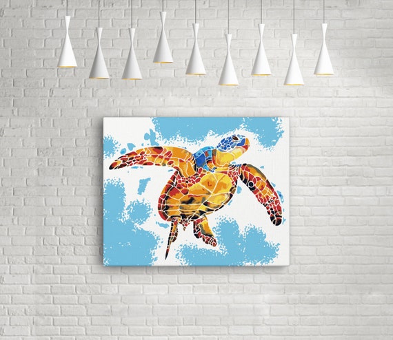 Turtles Own Picture for Home Decor Sea Painting by Numbers Colorful Picture with Frame DIY Pop Art Painting by Canvas with Unique Design Best Gift Turtles Own Picture for Home Decor Sea Painting by Numbers Colorful Picture with Frame DIY Pop Art Painting by Canvas with Unique Design Best Gift