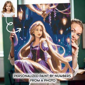 Personalized Princess Portrait From Photo | Royal Princess Portrait | Custom Princess Room Decor | Unique Birthday Gift For Kids