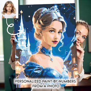 Custom Paint by Number Kit, Personalised Painting Kit, Paint From A Photo, Paint Your Family, Paint You Pet, DIY Colouring Kit