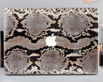 Snake Skin Design Macbook Pro 16 pouces Case A1932 Macbook Air 13 pouces Case 2018 Macbook Pro 13 Case Serpent Macbook Pro 15 Case 2019 RD0261