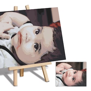 Custom Paint By Numbers Your Own Photo Best Gift Wedding Gift Custom Photo Painting Customized Painting By Numbers DIY Kit Gift Idea
