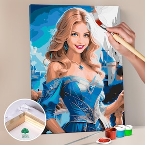 Kit de pintura por números personalizado para adultos, 24, 36 y 48 colores, ideal para regalo de cumpleaños, Navidad y aniversario.