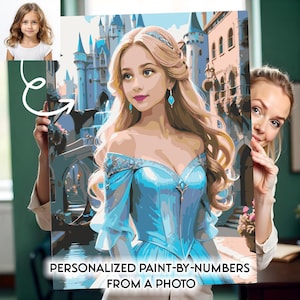 Custom PAINT by NUMBERS Kit Adults Minimalistic Chic DIY Painting Easy Beginners Hobby Painting Kit Wall Art Gift For Her Pet Portrait