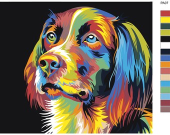 Cute Dog Picture DIY Painting By Numbers Animals Acrylic Wall Art Calligraphy Cute Dog Picture DIY Painting By Numbers Animals Acrylic Wall Art Calligraphy