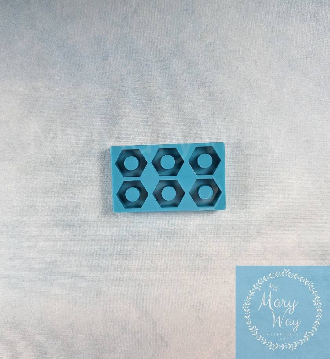 Small Hexagon Straw Topper Attachment Mold Etsy