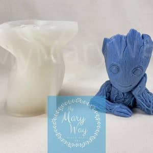 Tree Guy Character Planter Silicone Mold