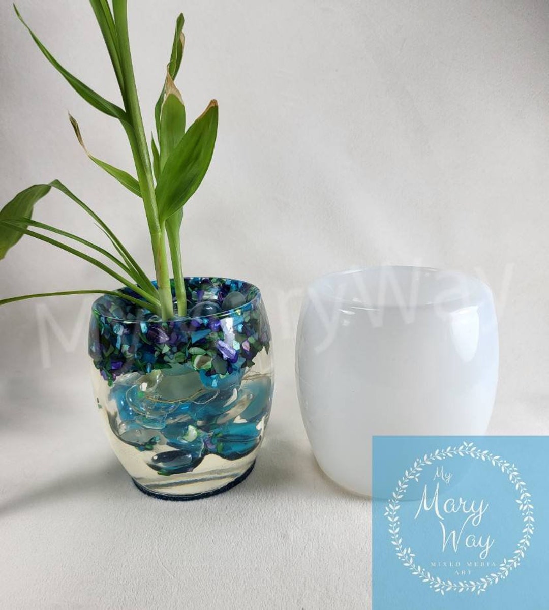 Paw Print Vase Cup Dish Silicone Mold Etsy