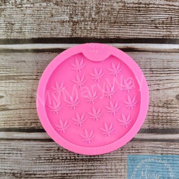 Marijuana Car Coaster Silicone Mold