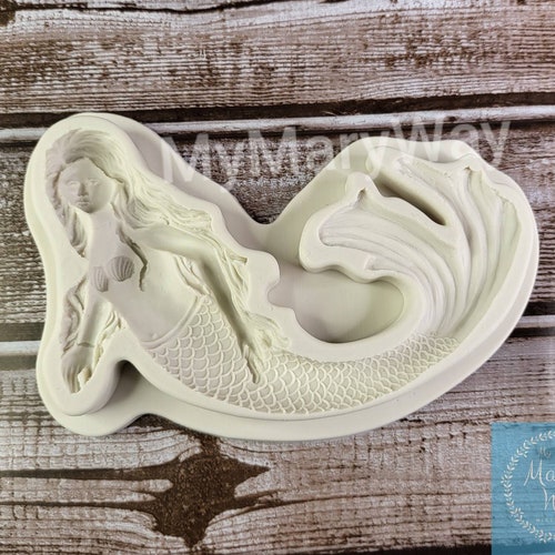 Mermaid Sea Soap Mold Candle Mould Silicone Melt and Pour Etsy
