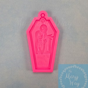 Sally and Jack Coffin Keychain Mold