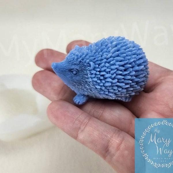 Detailed 3D Hedgehog Silicone Mold