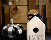 Rae Dunn KNOCK birdhouse