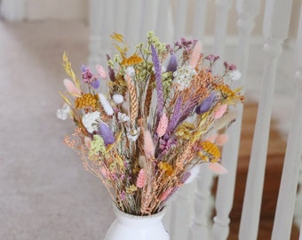 Winnie | Dried Flower Bouquet With Dried Daisies& Bunny tails | Spring Wedding Flowers | Mothers Day Gifts | Spring Pastel Home decor
