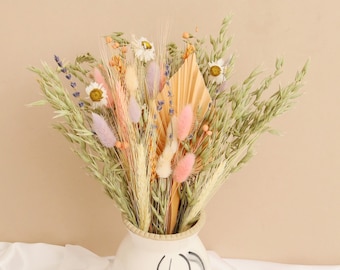 Daisy | Dried Flower Bouquet Wild Meadow | Dried Lavender, Rhodanthe & Green Oats | Spring Wild Flower Dried Flowers | Spring Home Decor