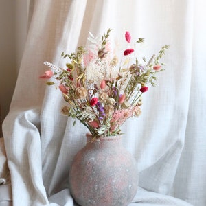 Spring Dried Flower Bouquet Pastel Wildflower Flower Bouquet Gifts for Mum, Sister, Nan Spring Home Decor MEDIUM 43CM