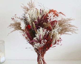 Luxury Fall Autumn Dried Flower Bouquet | Autumn Home Decor | Orange, Copper, Brown | Luxury Home Decor | Autumn Gifts | Margot