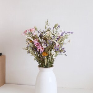 Spring Dried Flower Bouquet with Dried Daisies | Dried Floral Arrangement | Spring Wedding Flowers | Rustic Spring Home decor | April LARGE 50CM TALL