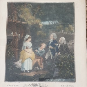 Beautiful old aquatint image 2