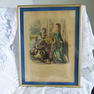 Antique fashion print