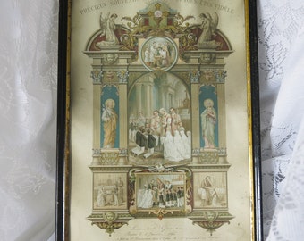 Old French communion print