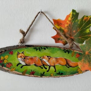 Decorazione fatta a mano Foxes in Love