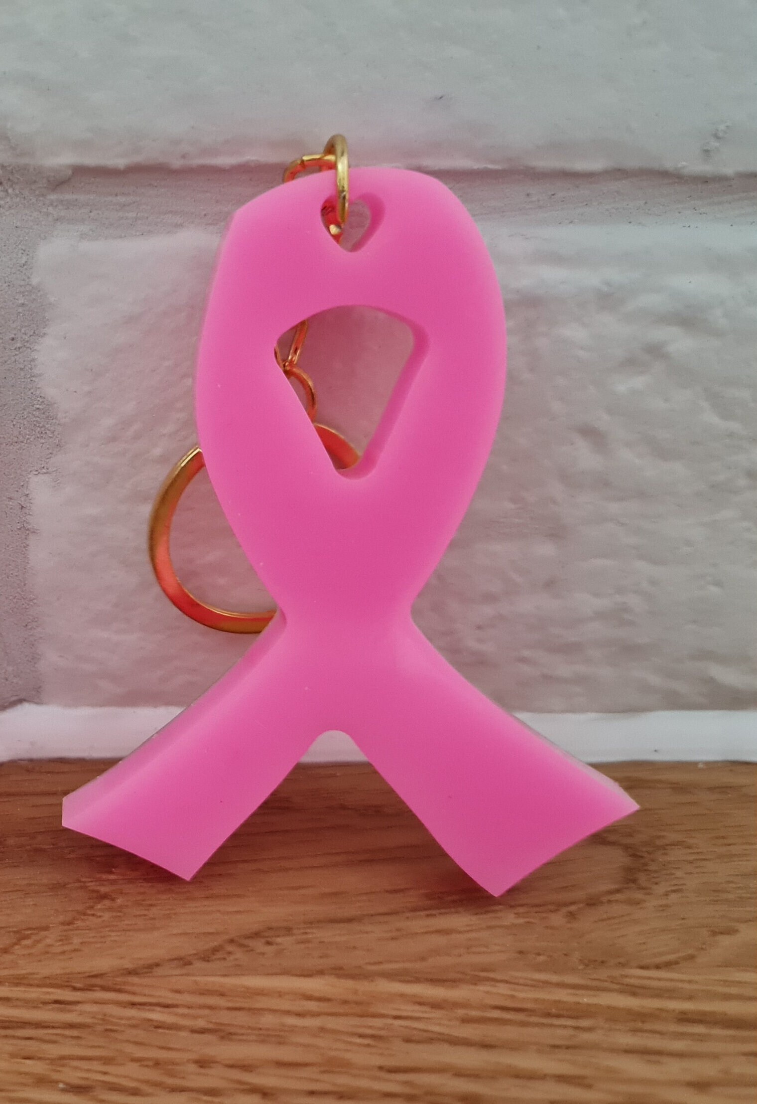 Breast Cancer Ribbon Keyrings - Etsy