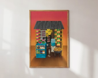 Corner Dokan | A6 A5 A4 A3 Art Print