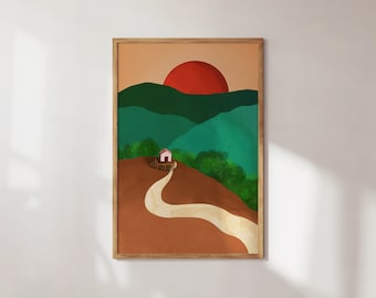 Hilltop | A6 A5 A4 A3 Art Print