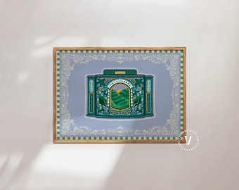 Lámina artística de lata de té Malnicherra – Colección Jardines de Té de Bengala