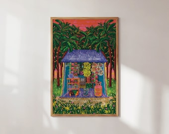 Corner Shop | Bangladesh Snacks | A5 A4 A3 Art Print