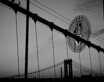 Brooklyn Bridge, Black&White, New York city, Photo, print