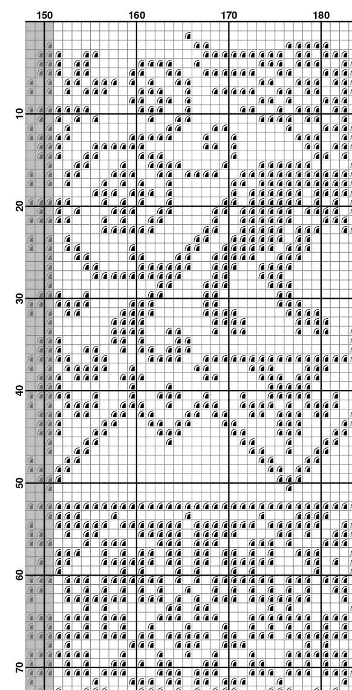 Monochrome Sampler Cross Stitch Pattern, X Stitch Chart, Sampler