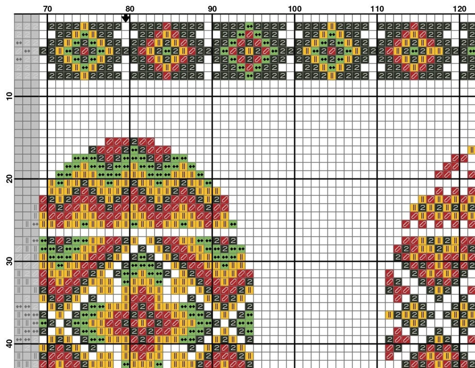Easter Eggs Sampler Cross Stitch Pattern, Сross Stitch Chart, Vintage ...
