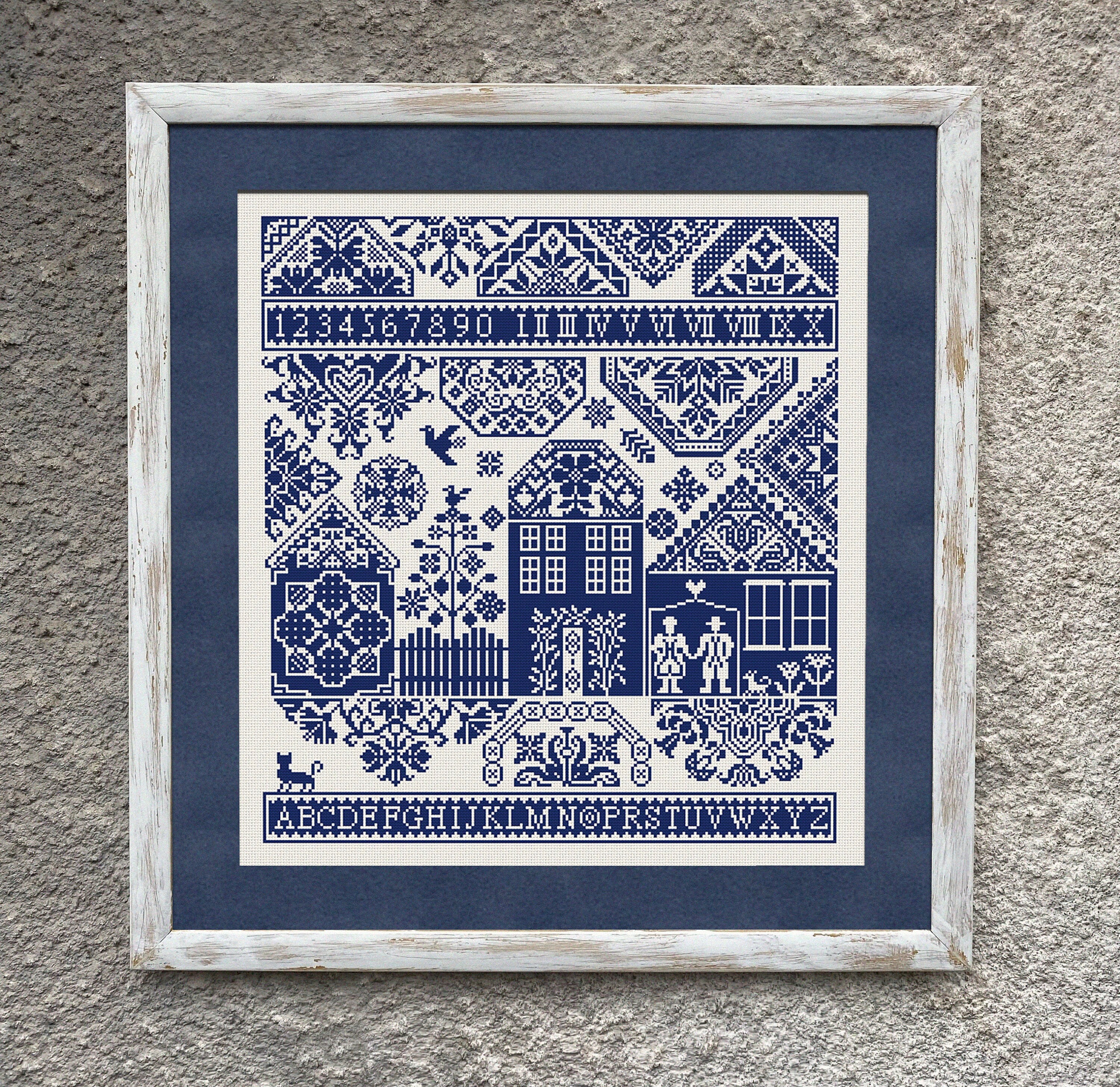 Quaker Sampler Cross Stitch Pattern, Cross Stitch Chart, Monochrome Sampler X Stitch Embroidery, Instant Download PDF - Etsy Quaker Sampler Cross Stitch Pattern, Cross Stitch Chart, Monochrome Sampler X Stitch Embroidery, Instant Download PDF - Etsy