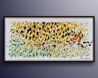 Abstract Leopard 55", original oil painting on canvas, thick texture, beautiful rectangle composition, By Koby Feldmos