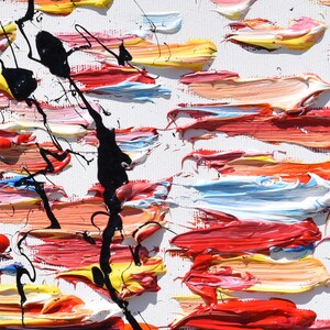 Abstract painting 55", oil painting on canvas, original art, thick layers, original art, modern looks, Artist Koby Feldmos image 3