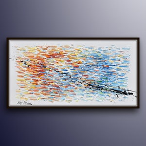 The Infinity 55&quot;, original oil painting on canvas, thick oil paint layers (impasto style)  by Koby Feldmos