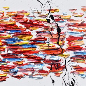 Abstract painting 55", oil painting on canvas, original art, thick layers, original art, modern looks, Artist Koby Feldmos image 2