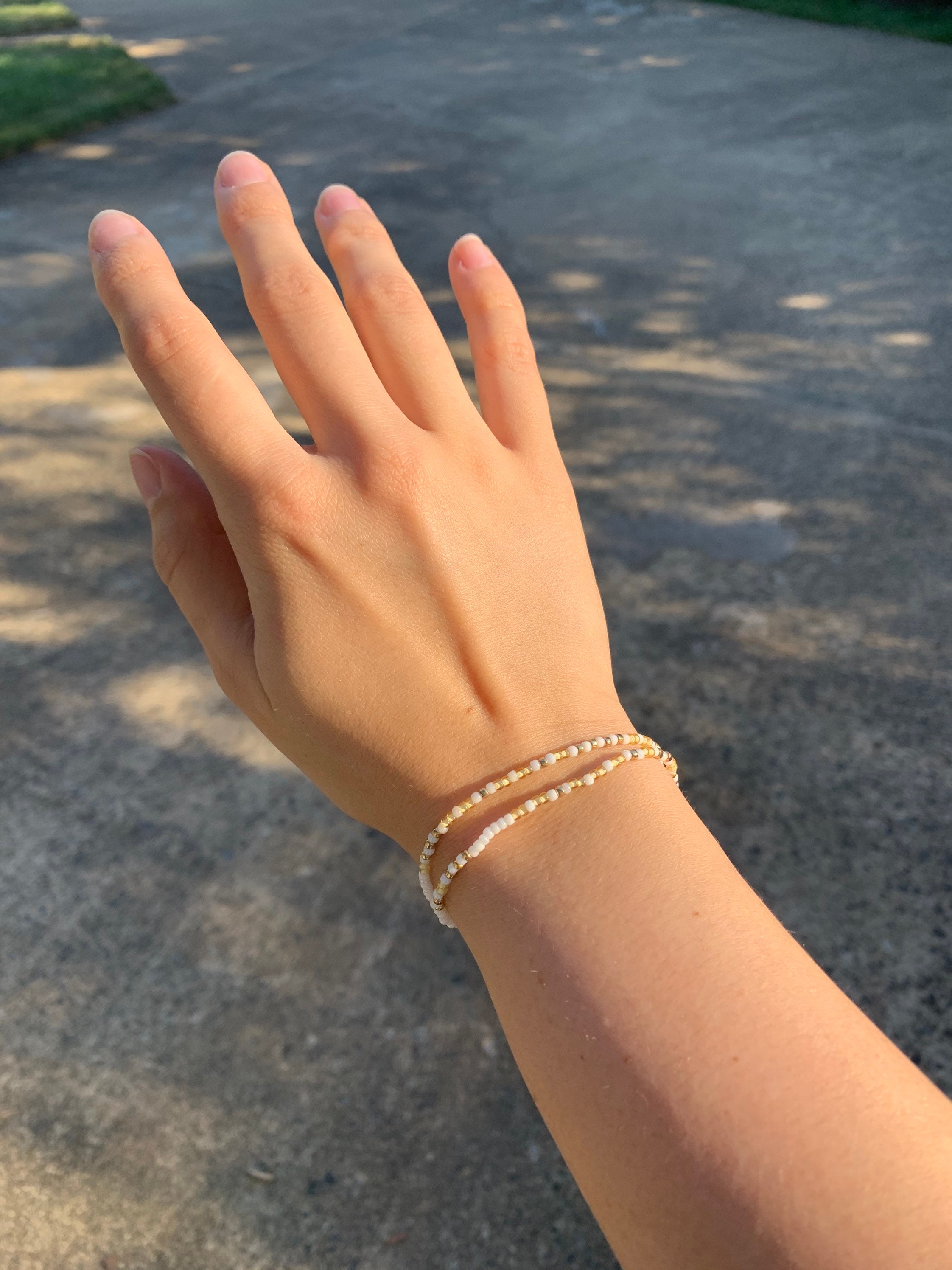 Taylor Swift Daylight Morse Code Bracelet // Dainty Seed Bead