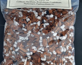 1 Gallon Orchid Potting Mix:  A special blend of orchid bark, coconut husk chips and sponge rock