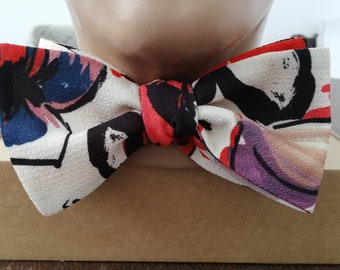Floral Self Tie, Suit Bow Tie, Stunning Evening Bowtie, Bounded Bow tie, RoseHeartAccessories