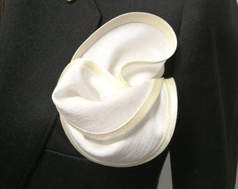 Edge Border Handkerchief, White Suit Pocket Square, Round Handkerchief, Formal Pocket Square, Wedding Handkerchief, RoseHeartAccessories