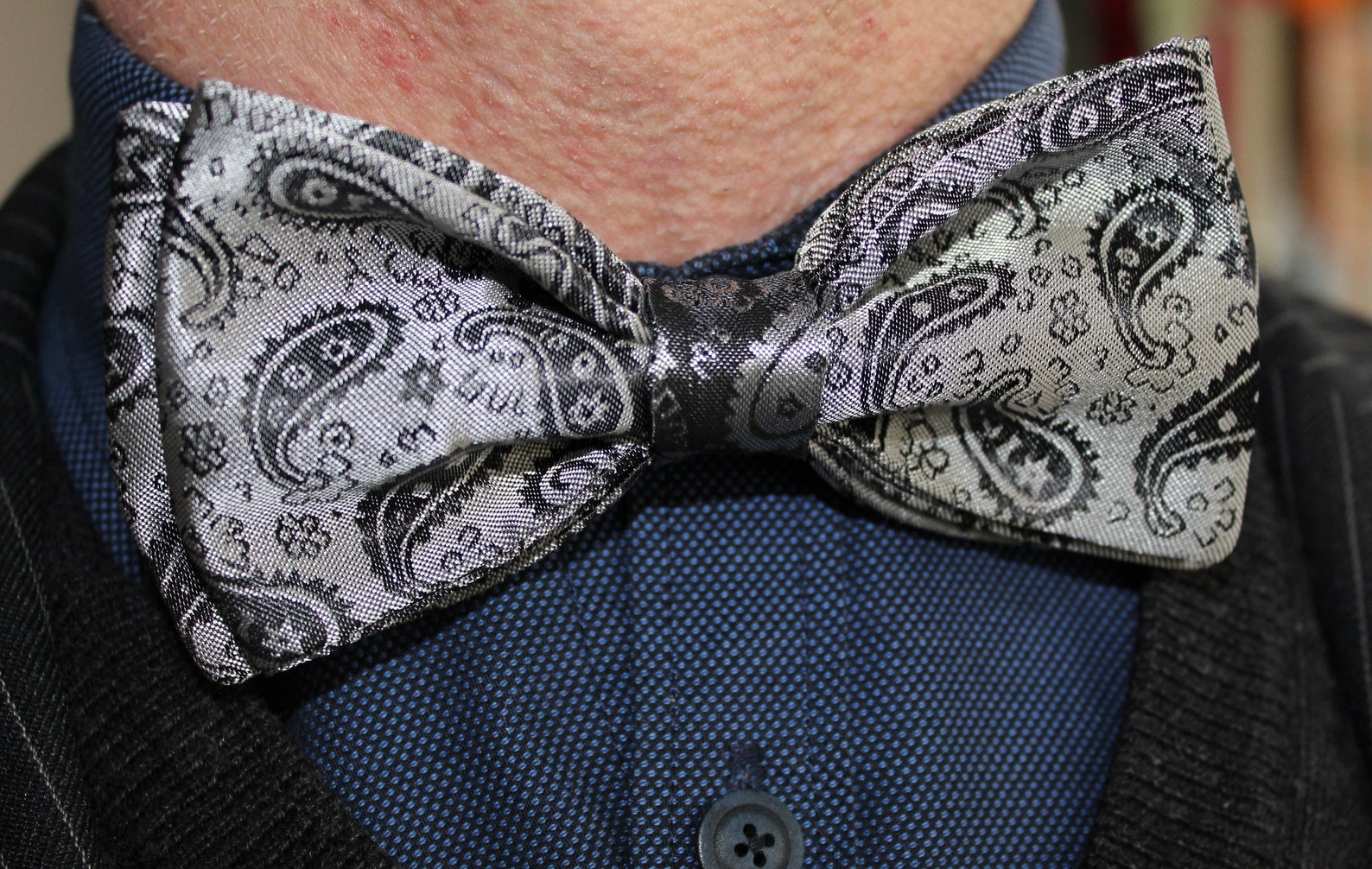 Men's Paisley Bow Tie Unique Men's Pre Tie Etsy UK