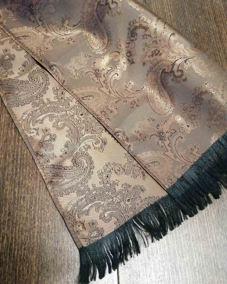 Fazzoletto da opera da uomo, sciarpa Paisley personalizzata, ascot da uomo, cravatta da uomo, fazzoletto da collo jacquard formale, RoseHeartAccessori immagine 7