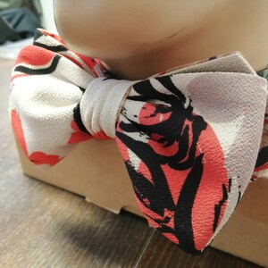 Diamond Floral Self Tie, Suit Bow Tie, Stunning Bowtie, Bounded Bow tie, RoseHeartAccessories image 2