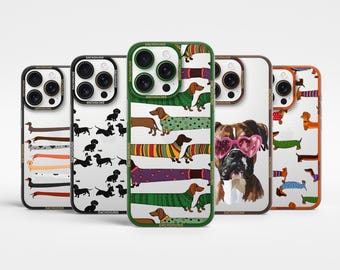 Personalized Dachshund Phone Case: Wiener Dog Cover, Camera Protection