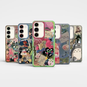 Funda para teléfono con collage de tablero de estado de ánimo japonés, funda estética para Samsung S25Ultra S24Fe S23Fe A56 A55 A36 iPhone 16Pro Max 15 14 Plus 13 12