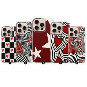 Y2K Grunge Love Heart Star Phone Case: iPhone, Samsung, Pixel