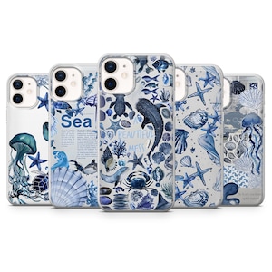Coque de téléphone requin baleine récif de corail housse pour iphone 16e 15 14 13 12 Pro Xs SE Samsung S24FE S24 S23 S22 FE A25 16 Pixel 8A 9 Pro