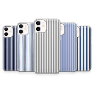 Custodia a righe per telefono, linee retrò, minimalista, per iPhone 16, 15, 14, 13, 12, Samsung S25, S24FE, S23FE, S22, A16, A26, A55, A56, Pixel 9Pro, 8A, 7